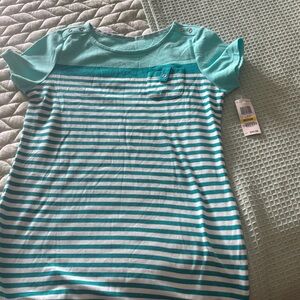 Karen Scott Turquoise Athletic Tee